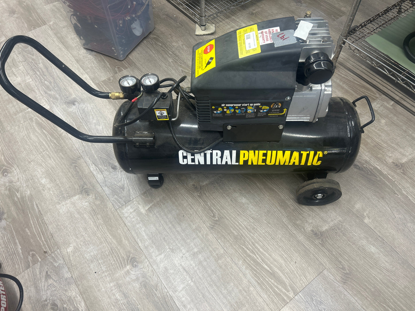 10 gal CentralPneumatic air compressor
