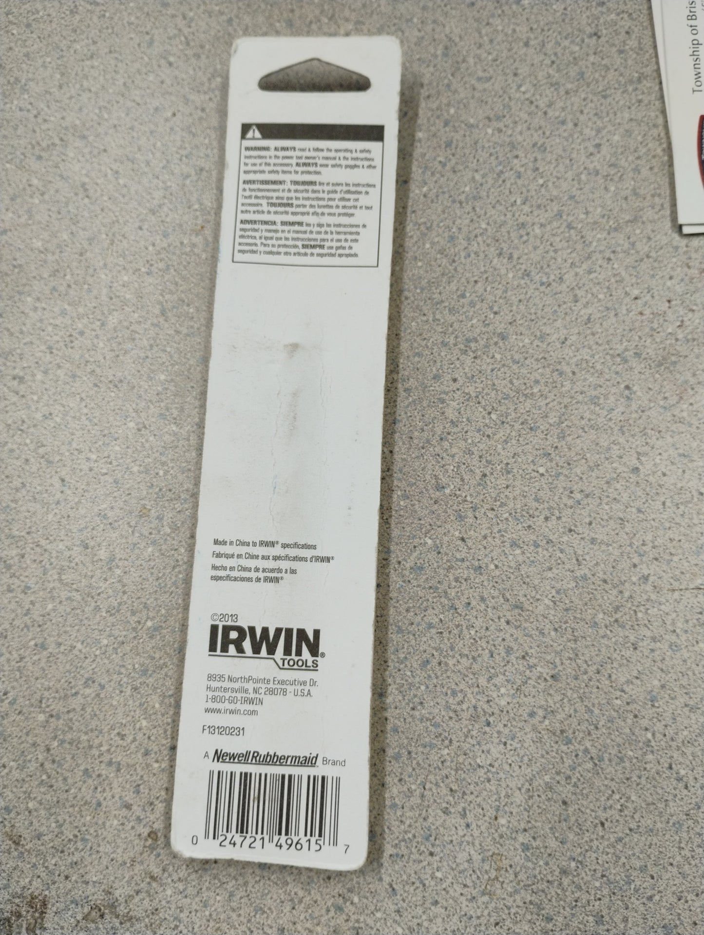 IRWIN SPEEDBOR 5/16" BRAD POINT BIT #49615