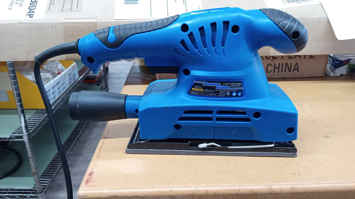 Power Glide 1/3 Sheet Pad Sander (bag not included) USED