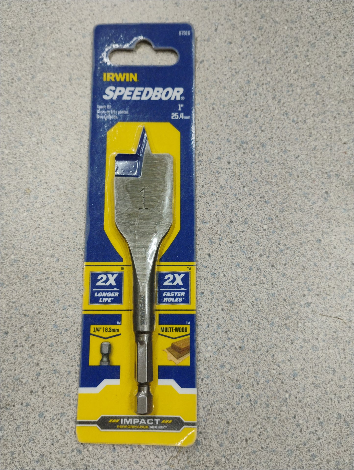 IRWIN SPEEDBOR 1" SPADEBIT #87916