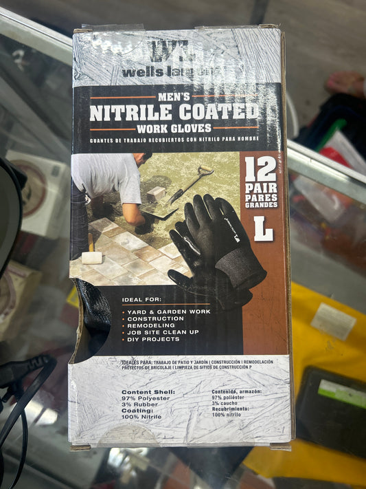 Men’s nitrile coated work gloves