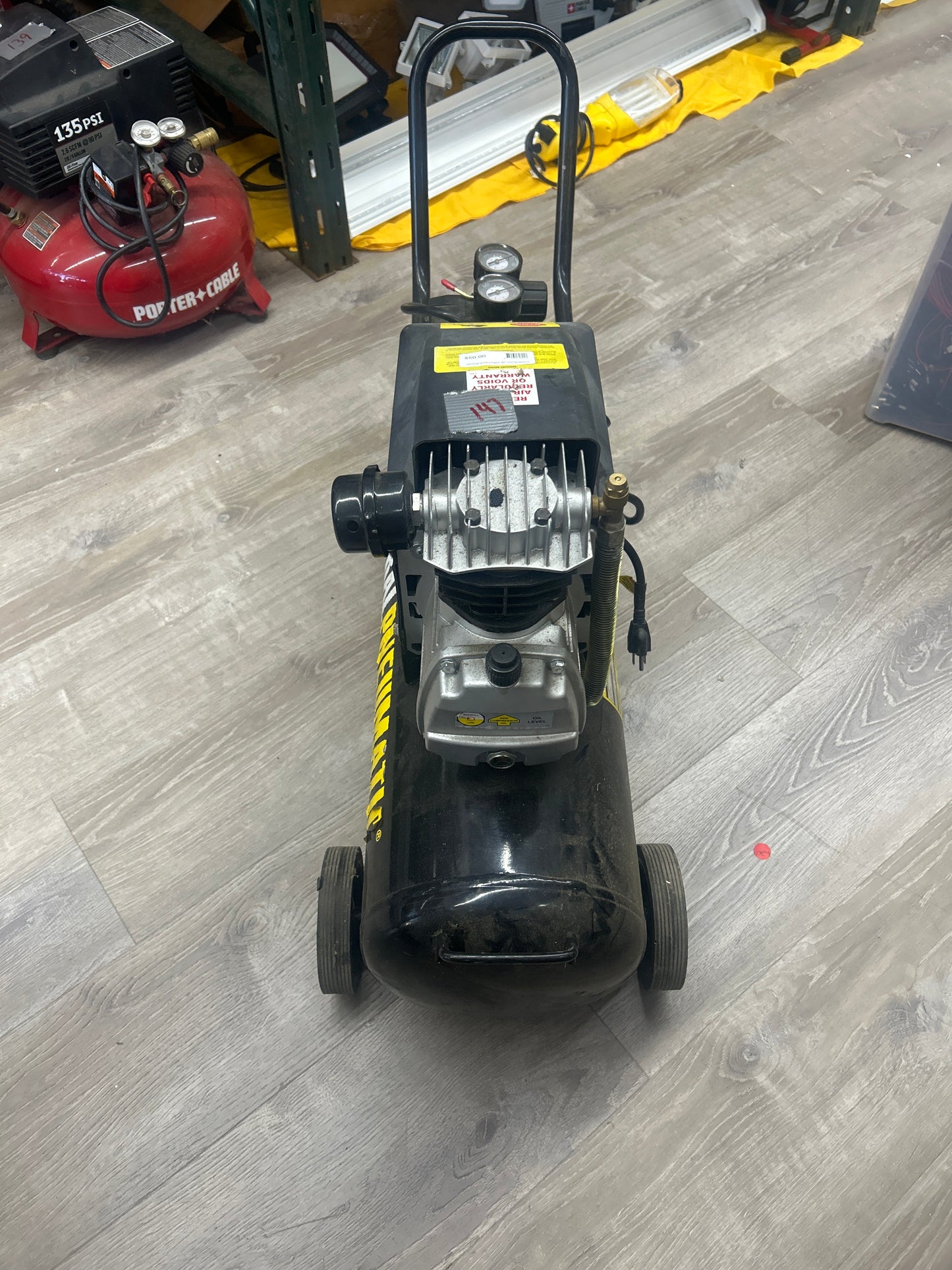 10 gal CentralPneumatic air compressor