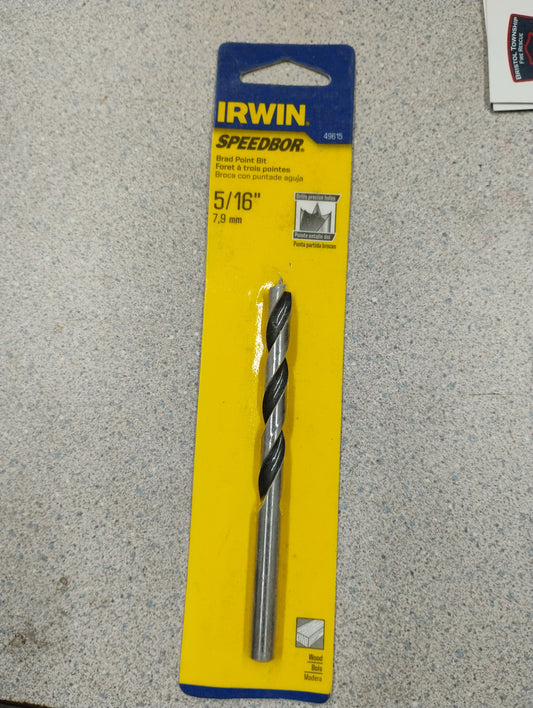 IRWIN SPEEDBOR 5/16" BRAD POINT BIT #49615
